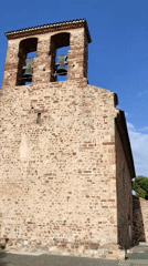 Historic bell tower complex documented in Terrassa, Spain