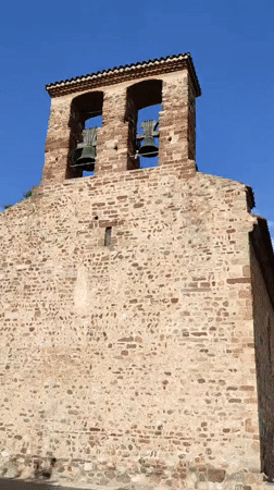 Historic bell tower complex documented in Terrassa, Spain