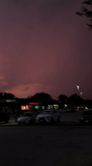 Dusk ride through an Arlington Heights parking lot and strip
