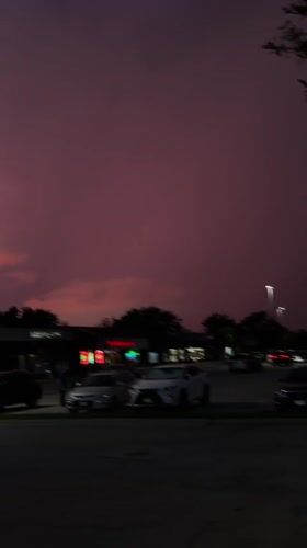 Dusk ride through an Arlington Heights parking lot and strip