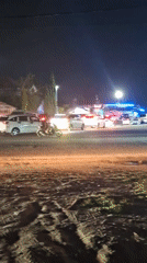 Nighttime street activity documented in Lhokseumawe, Indonesia