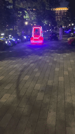Outdoor concert and rides light up Petropavl on a summer night