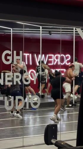 Neon-lit gym session at Scream High Energy Studio, Chiang Mai