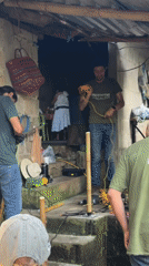 Group gathers outdoors with rope in Tetelilla de Islas