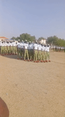 NYSC corps members gather for morning formation in Maiduguri