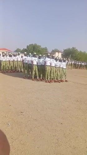NYSC corps members gather for morning formation in Maiduguri