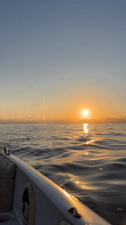 Sunset swim session on the Black Sea at Ureki