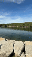 Morning lakeside activities documented at Russia's Lake Turgoyak region