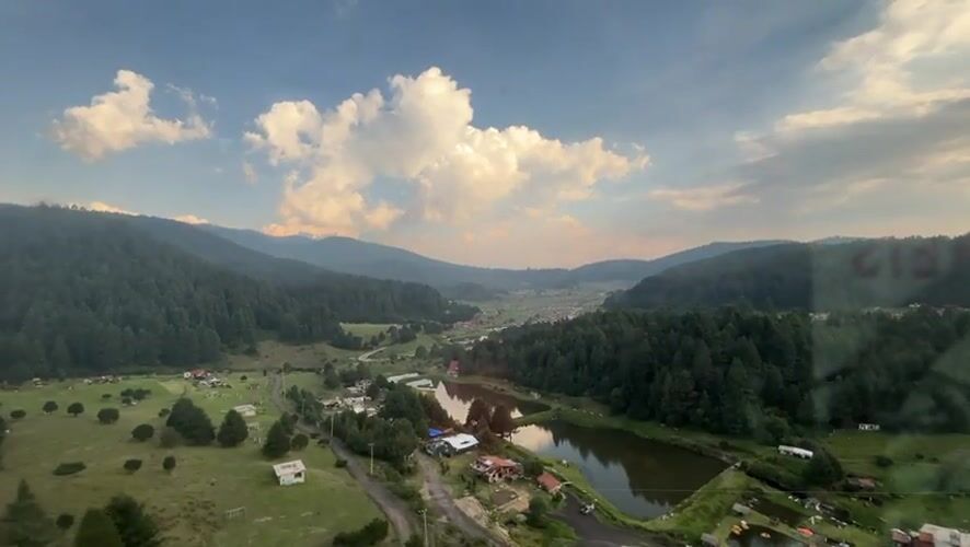 Scenic valley views captured from elevated position in La Marquesa