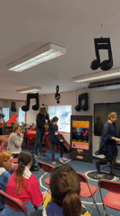 Live music demonstration at Rockwell Music Academy, Cahir