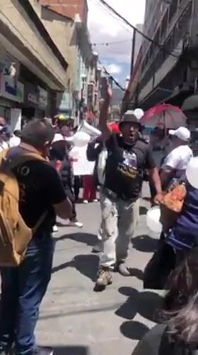 Parents rights protesters demonstrate in La Paz streets