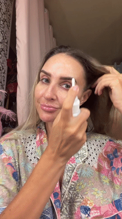 At-home beauty and wellness routine in a Novosibirsk apartment
