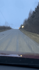 Rainy weather captured on video in Chaikovsky, Russia