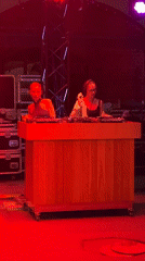 Outdoor DJ party draws crowd in Krasnoyarsk courtyard venue