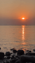 Sunset scenes along Jepara's rocky coast, July 2026