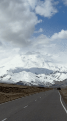 Russian mountain road journey documented by traveler