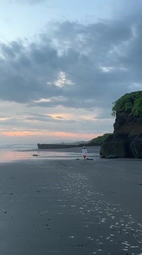 Beach walks and rural scenes captured in Kediri, Indonesia