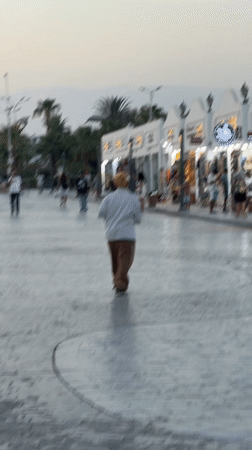 Sharm El Sheikh's tourist strip comes alive at dusk