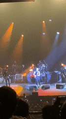 Late-night concert performance captured in Buenos Aires