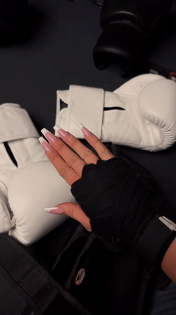 Boxing workout preparation captured in London