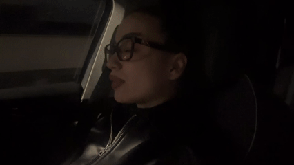 Evening car ride documented in Sofia during dusk hours