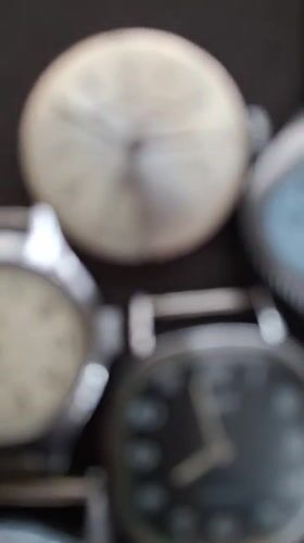 Vintage watch collection shown off and examined in Kempelevo