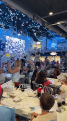 Paper celebration erupts at Myrtle Beach venue