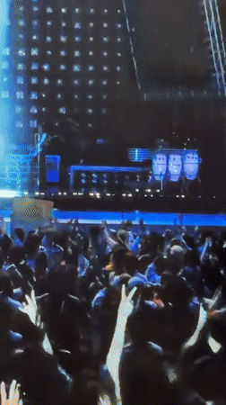 Live concert performance lights up Rome stage