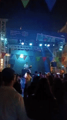 Evening outdoor concert draws crowds in Baku City, Azerbaijan