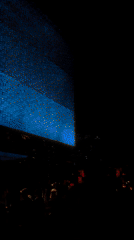 Evening resort event features illuminated displays in Pecatu, Bali