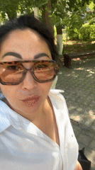 Strolling through Temirtau's civic center on a sunny morning