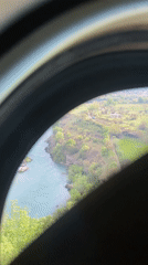 River landscape captured through tunnel frame in Montenegro