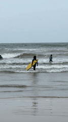Early morning beach activity observed in Weligama, Sri Lanka