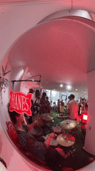 Paris pop-up event, mirrored art, and steak tartare afternoon