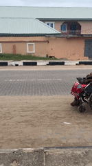 Daily life unfolds on streets of Badagry Nigeria