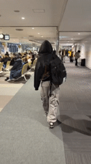 Travelers observed departing from New Chitose Airport, Japan