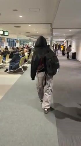 Travelers observed departing from New Chitose Airport, Japan