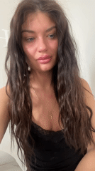 Woman photographed in Gavrilkovo, Russia Sunday morning