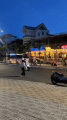 Evening life documented in Nha Trang coastal district