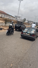 Vehicle procession with speakers, posters travels through Gura Top