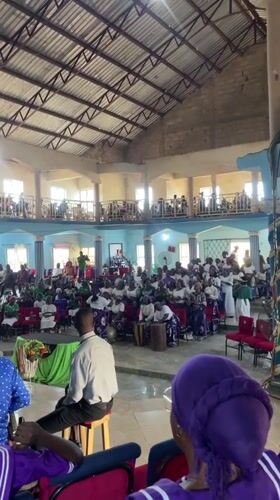 Church gathering draws crowd in Akwanga, Nigeria