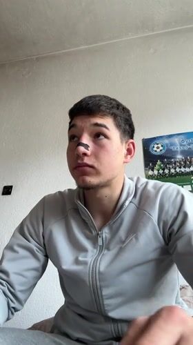Young Man Records Multiple Selfies With Nose Bandage in Bulgaria