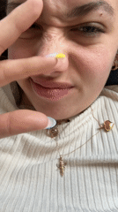 Young woman photographed in close-up in Vienna