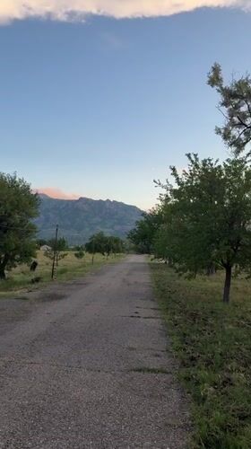 Dawn road scene captured near Sliven, Bulgaria mountains