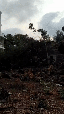 Witnesses document building decay and destruction in Marna, India