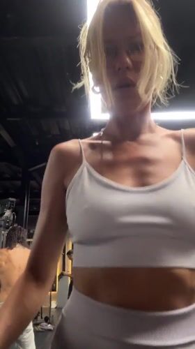 Woman exercises, records video at Mengwi gym