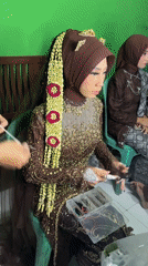 Traditional dress ceremony documented in Wonocolo, Indonesia