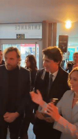 Trudeau spotted at multiple Davos locations during morning events