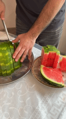 Family gathering with food and gardening in Abovyan, Armenia