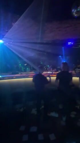 Nightclub scenes and scattered papers captured in Sliven, Bulgaria